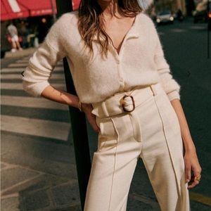 Sezane Gaspard Jumper in White- only worn twice!